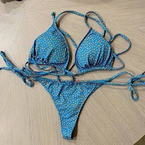 Thong bikini, pebble print, by Doll